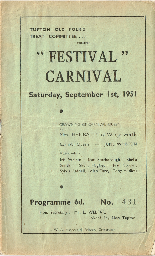 Carnival Programme 1951