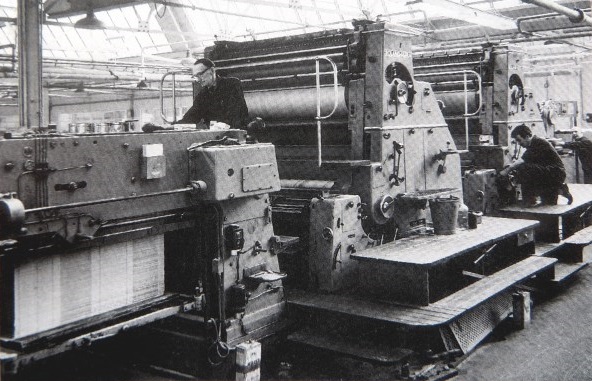 Robinson and Sons Litho Department, Portland Works, Goytside – around early1960s - Keith Davies