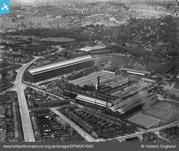 The Chesterfield Tube Company Ltd Works and environs - Britain from above