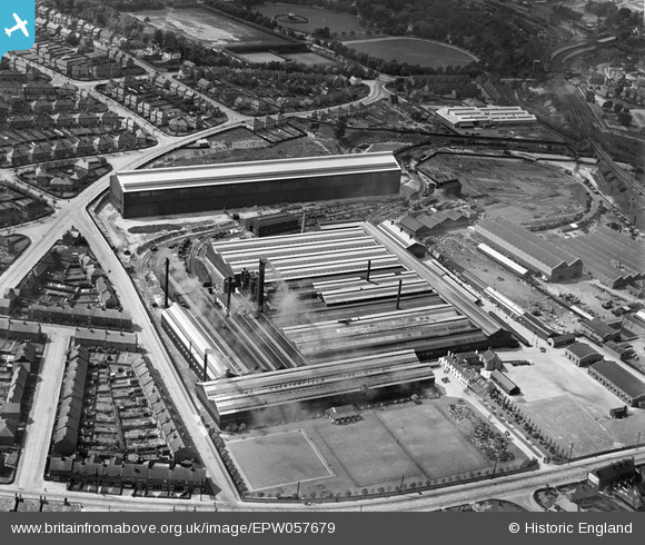 The Chesterfield Tube Company Ltd Works, Chesterfield, 1938 - Britain from above