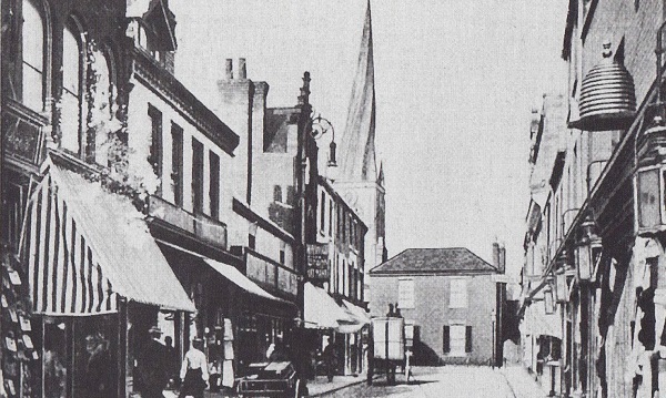 Burlington Street 1900. Dr Greens house at the end demolished in 1908 to make way for the 'Alpine Gardens'. - Neil Botham