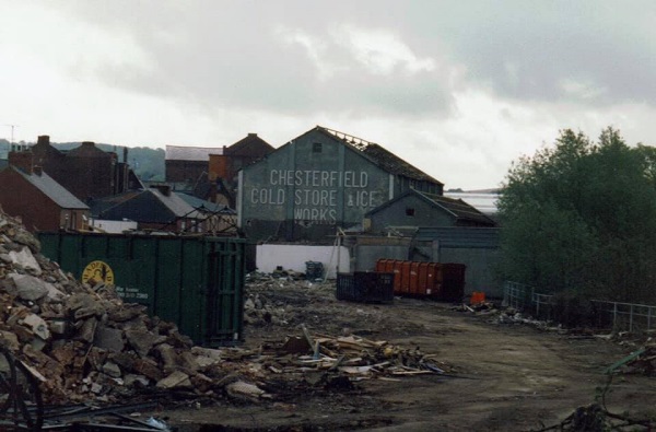 Two views from 1997 of what used to be the cattle market car park. Preparations underway for Ravenside Retail Park.