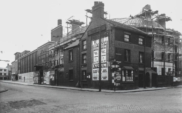 Building of new Blue Bell Inn, corner of Cavendish Street and Saltergate - 1936 - Paul Greenroad