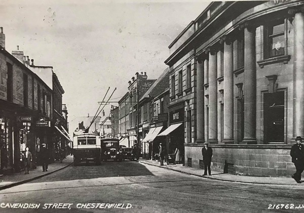 Cavendish Street was probably taken in the early 1930’s whilst the trolley buses were still running - Alan Taylor