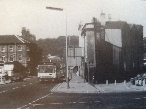 The junction of Corporation Street with Eyre Street about 1977. - Alan Taylor