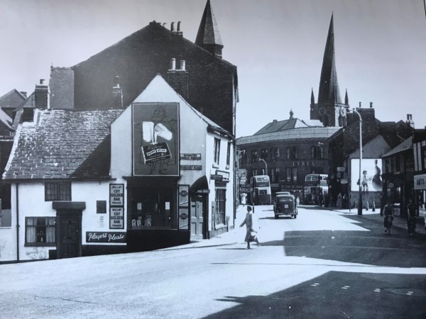 Holywell Cross Post Office. The picture date from 1954 - Alan Taylor