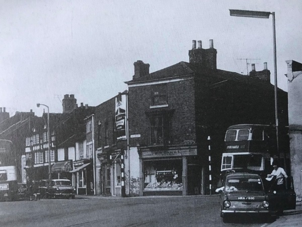 The junction of Saltergate and Holywell Street, - 1960. - Alan Taylor