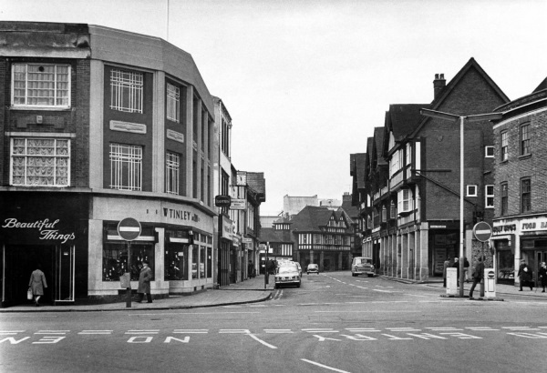 Knifesmithgate from Stephenson Place in 1974.- Paul Greenroad