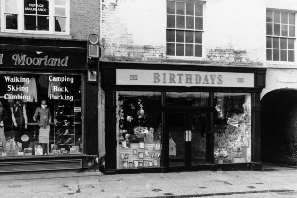 Birthdays card shop, Low Pavement 24 May 1988 - Paul Greenroad