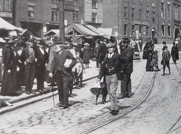 New Square - The tram lines first installed in 1904 - Alan Taylor