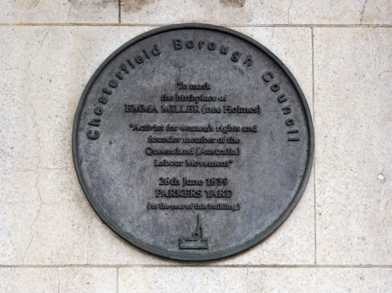 Emmer Miller Plaque. A pioneer trade union organiser  - Oxford Churches