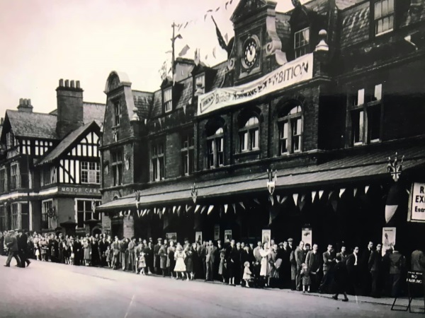 1948 George Stephenson Centenary celebration. Events were held all over town, and the LD&ECR station hosted an exhibition of locomotives and rolling stock in the goods yard.  Alan Taylor