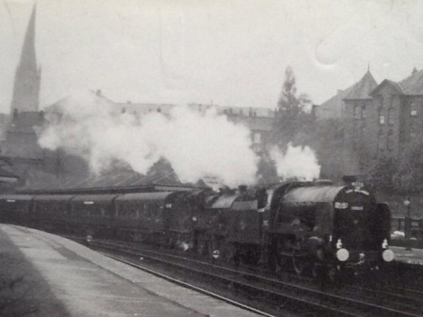A northbound railtour passes through Chesterfield Central in 1962  - Alan Taylor