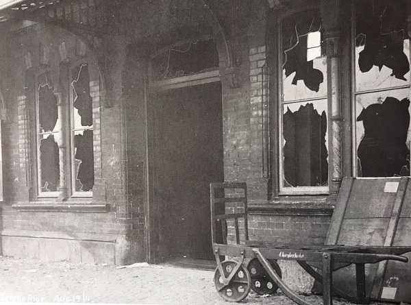 Damage to windows on the Midland railway station during the miners’ strike of 1911 - Alan Taylor