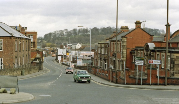 Site of Chesterfield Central station, along Brimington Road from Malkin Street, 1989 by Ben Brooksbank