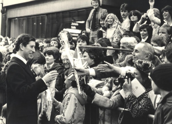 Prince Charles during his visit to Chesterfield Nov 12th 1981- Mick Walpole