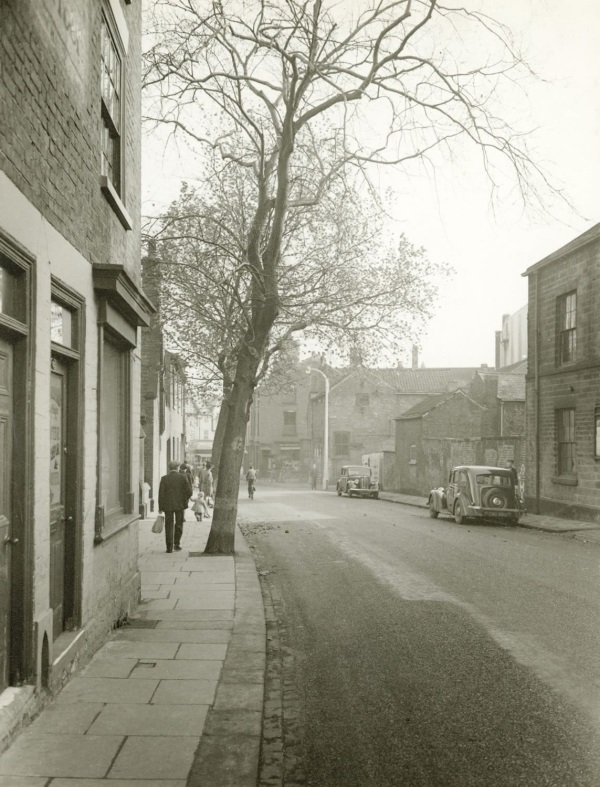 Saltergate, looking to Holywell Cross in the 30's or 40's