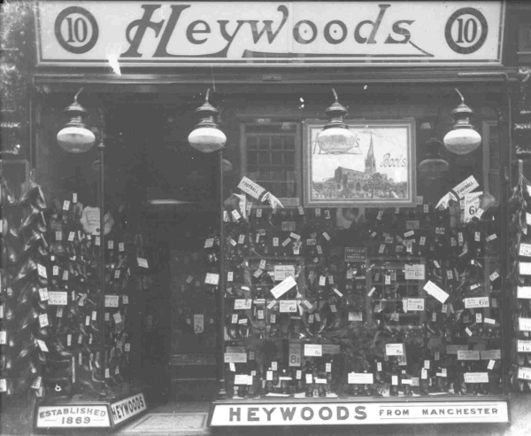 Heywoods Boots, 10 Packer's Row, c.1900. - Chesterfield Museum