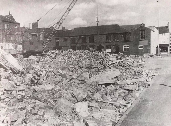 Old police and fire station in the early 1980s, a view to the rear of South Street. - Alan Taylor