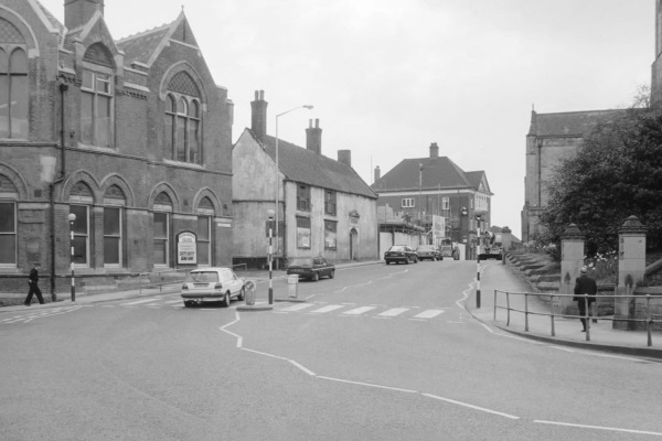 St Mary's Gate from Holywell Street, Chesterfield, 1991 - Paul Greenroad