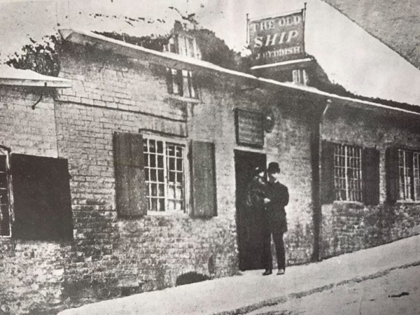 The Old Ship Inn. St Mary’s Gate, the photograph was taken in 1882. The Old Ship Inn was demolished in 1887 - Alan Taylor