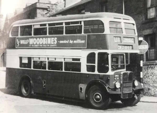 Bus on Markam Road 1950's. - Alan Taylor