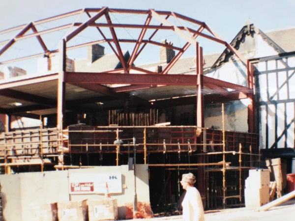 I was standing on Vicar Lane when I look this photograph in 1989 looking at this building ready to be a shop on South Street, - Alan Taylor