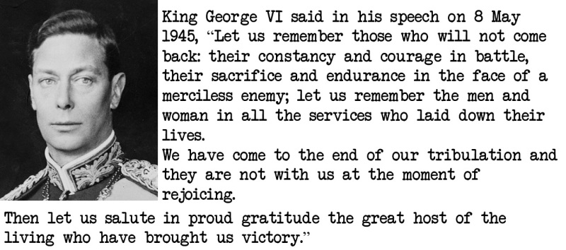 George Vi speech on 8 May 1945