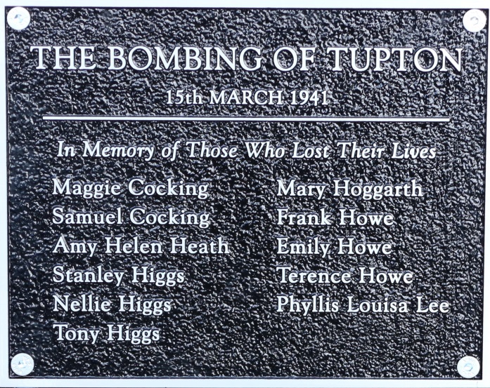 Plaque for Tupton bombing
