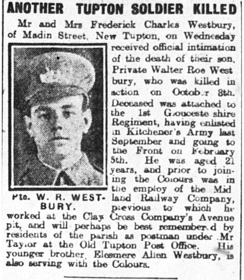 Obituary Walter Westbury 